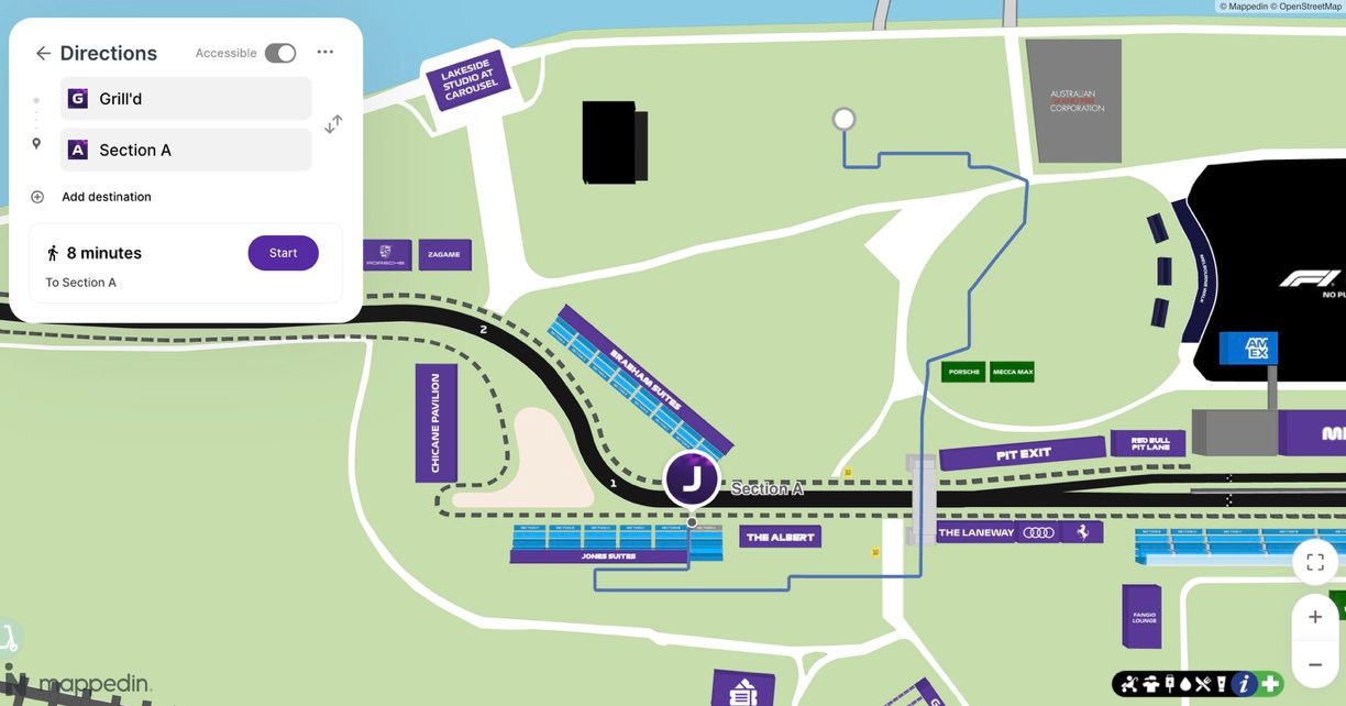 Full service digital wayfinding for fan engagement