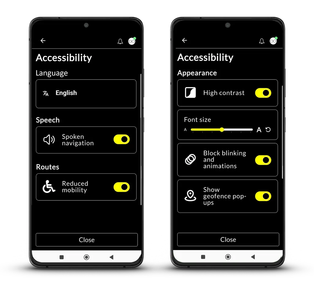 Situm indoor navigation accessibility
