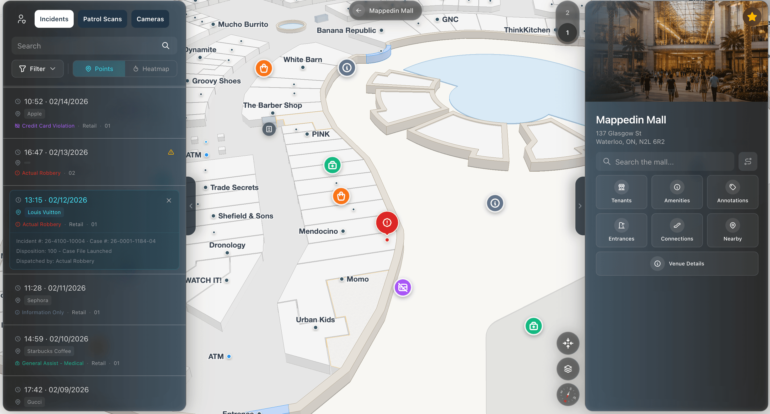Retail security incident management software