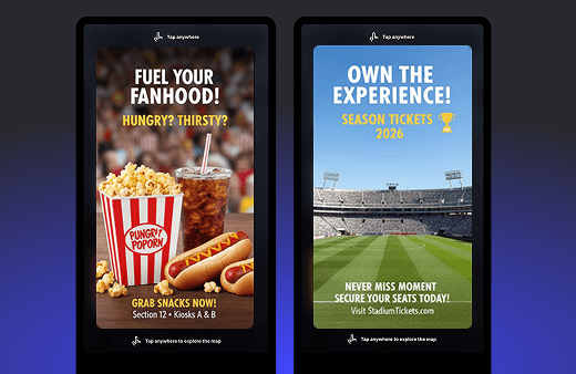 Stadium digital signage
