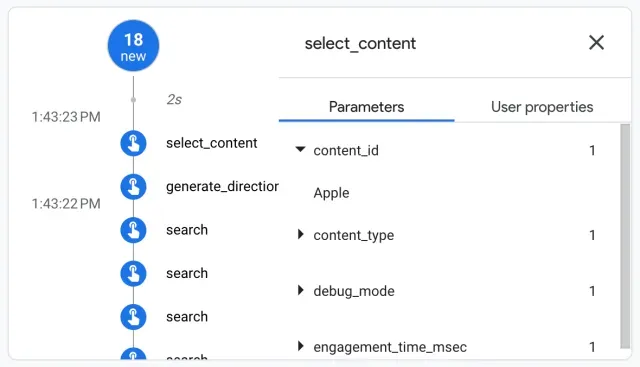 Firebase parameters