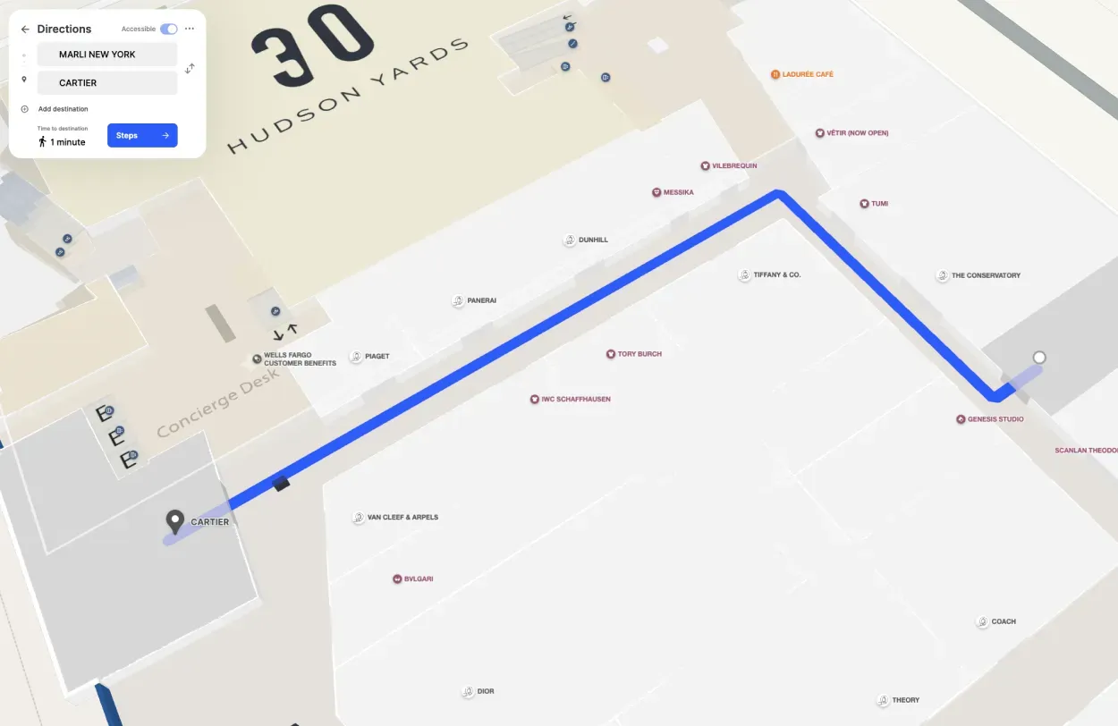 Hudson Yards mall directions