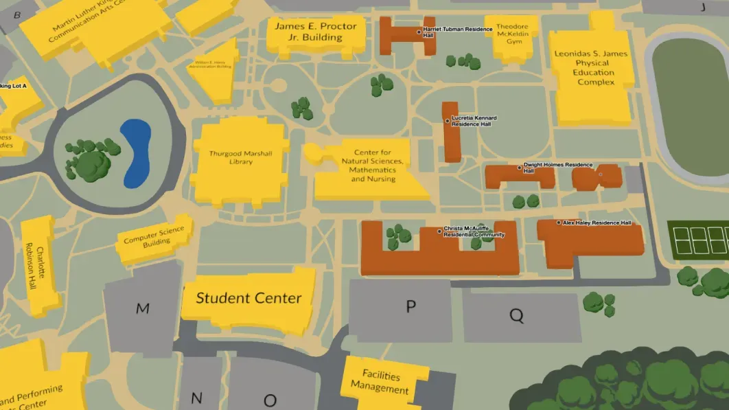 Bowie State University map