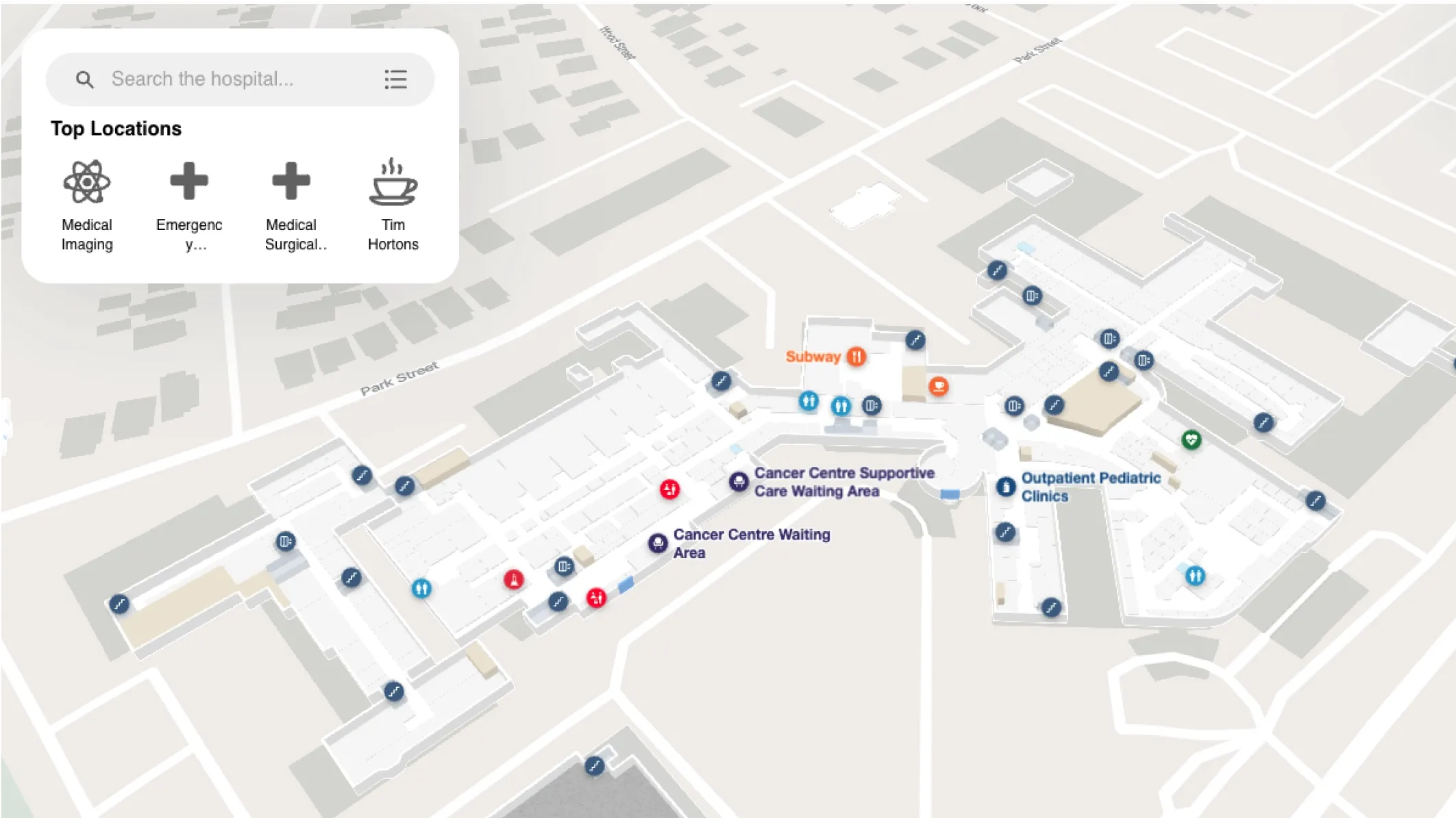 Grand River Hospital map locations