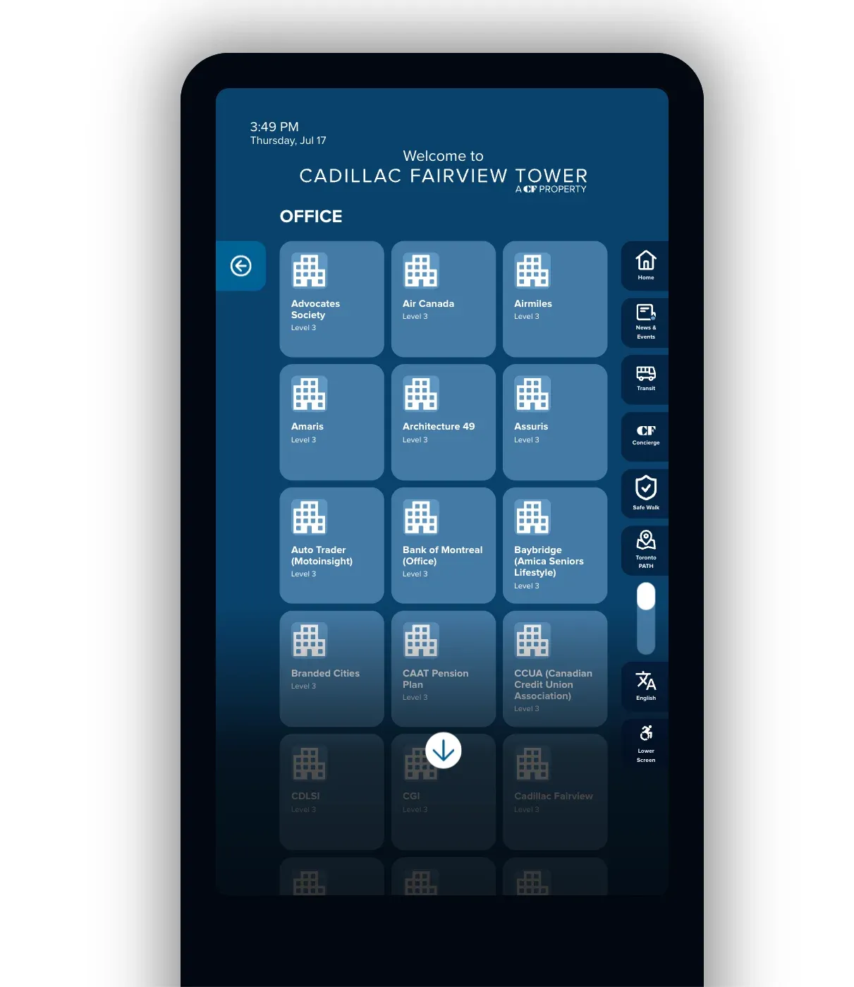 Mappedin Premium Directory - Listing