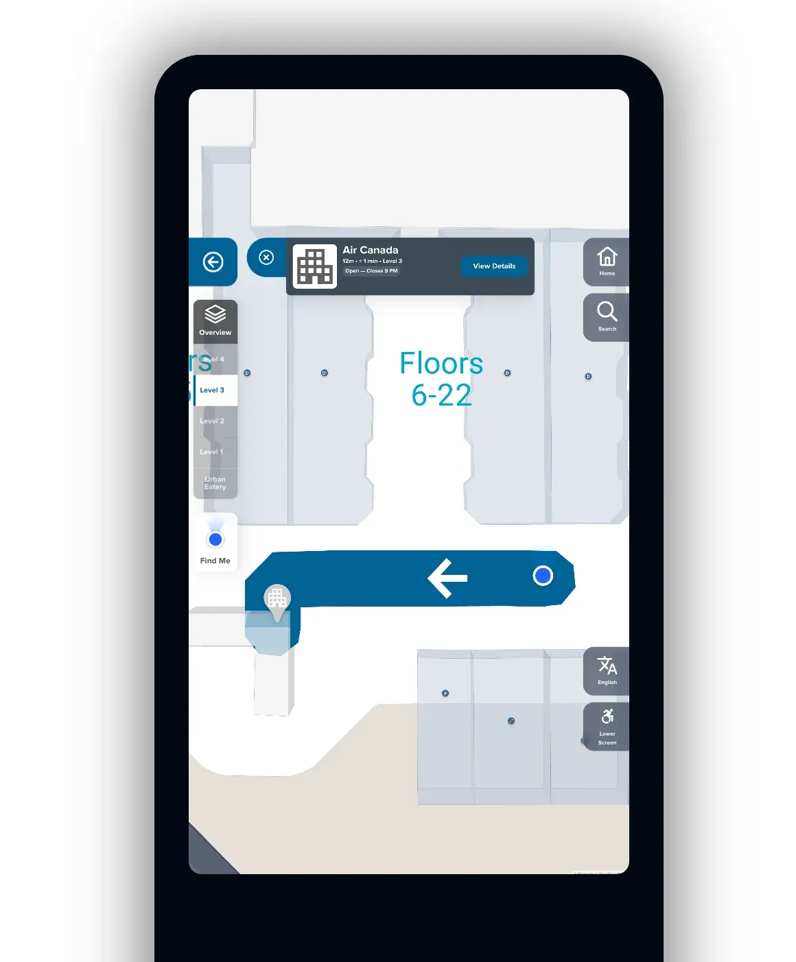 Mappedin Premium Directory - Navigation