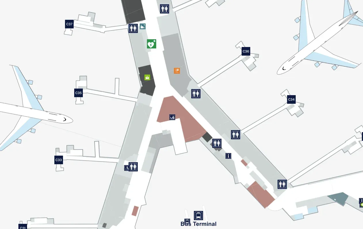 Airport map by MapsPeople