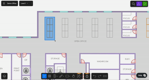 Gif showcasing Maker multi-select object functionality