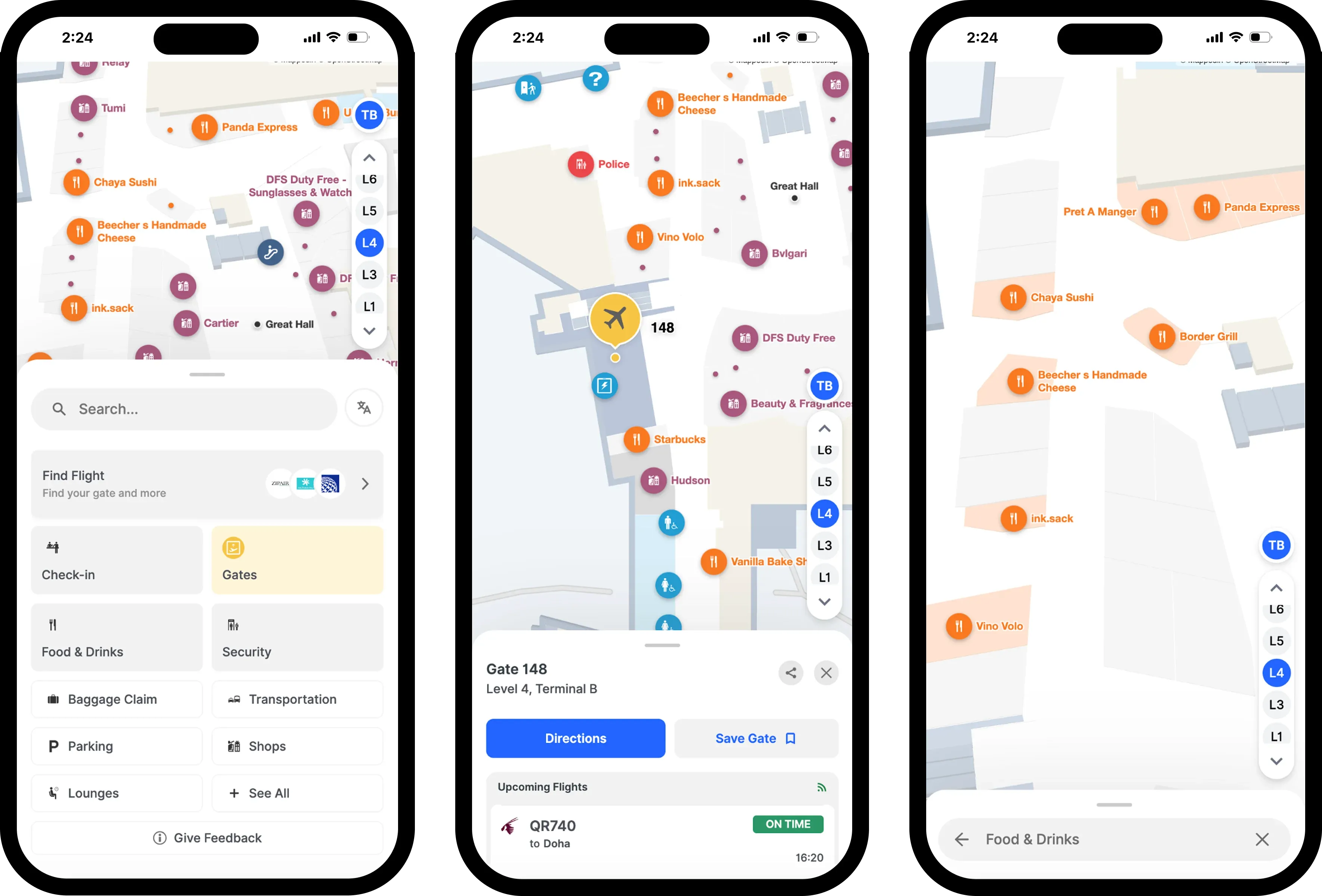 New Mappedin for Airports UI