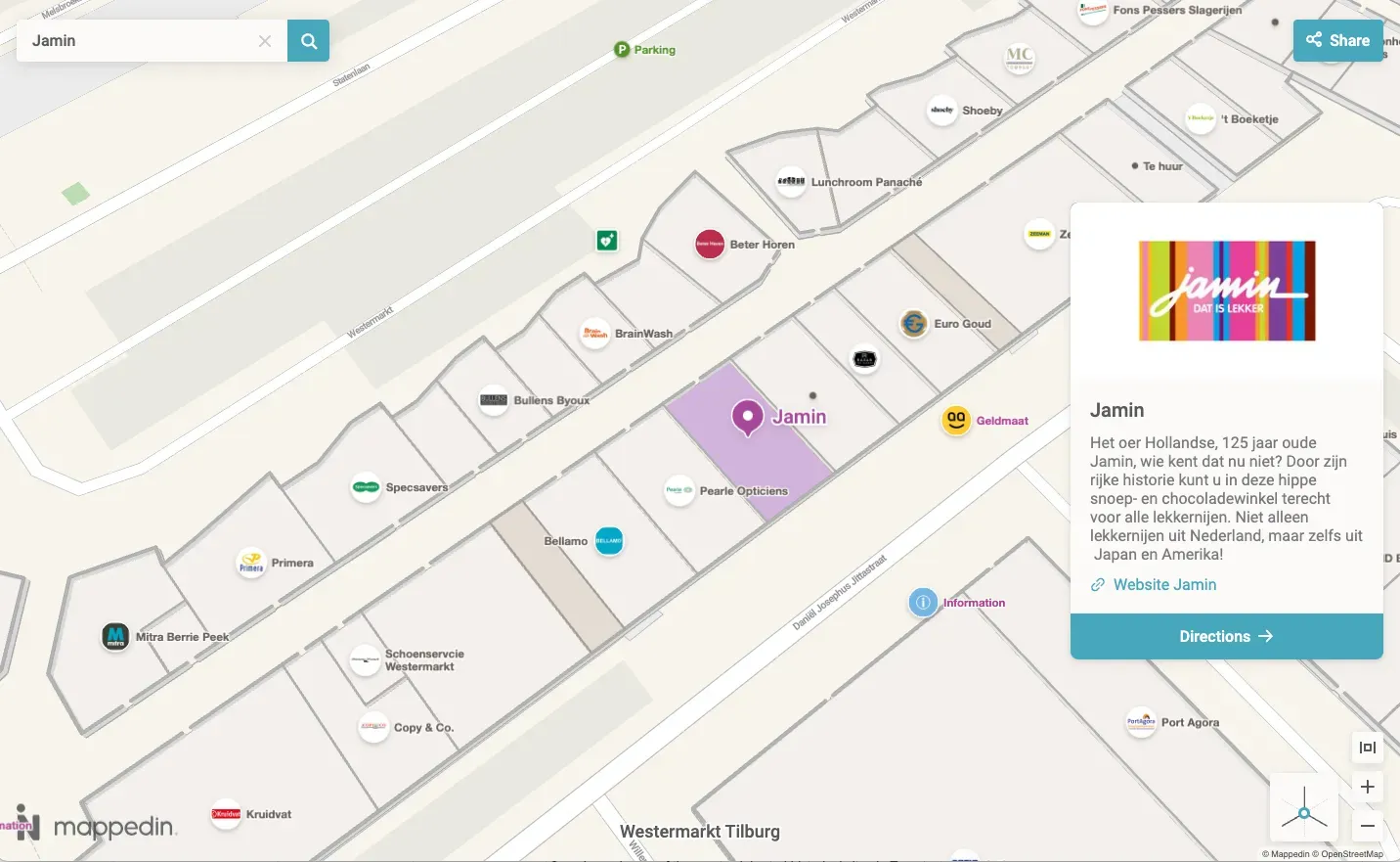 location card map