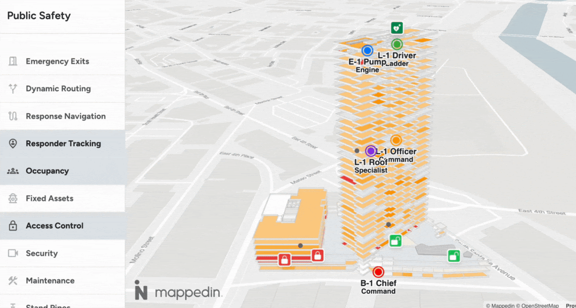Public Safety stacked map building