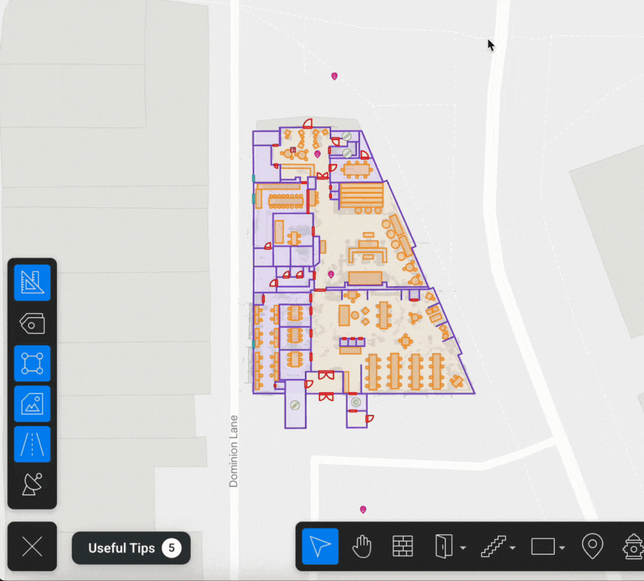 Satellite layer toggle while mapping