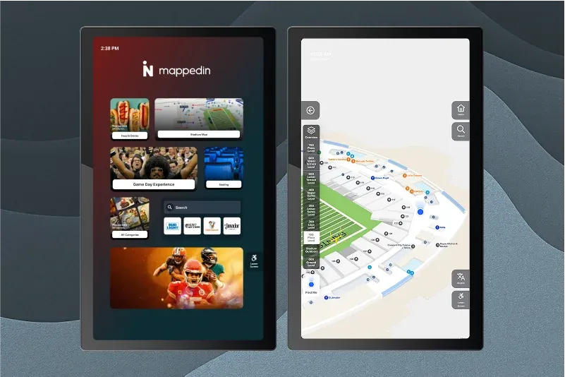 stadium directory kiosk