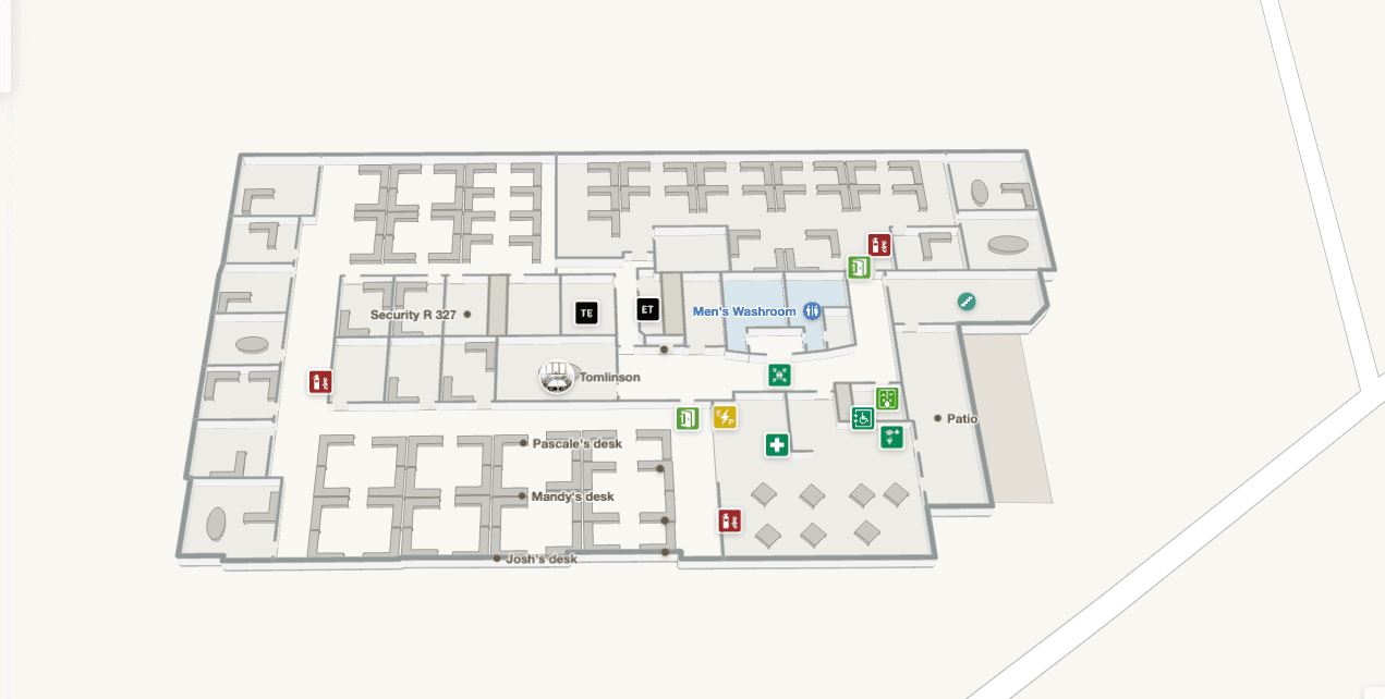 3D map with safety annotations