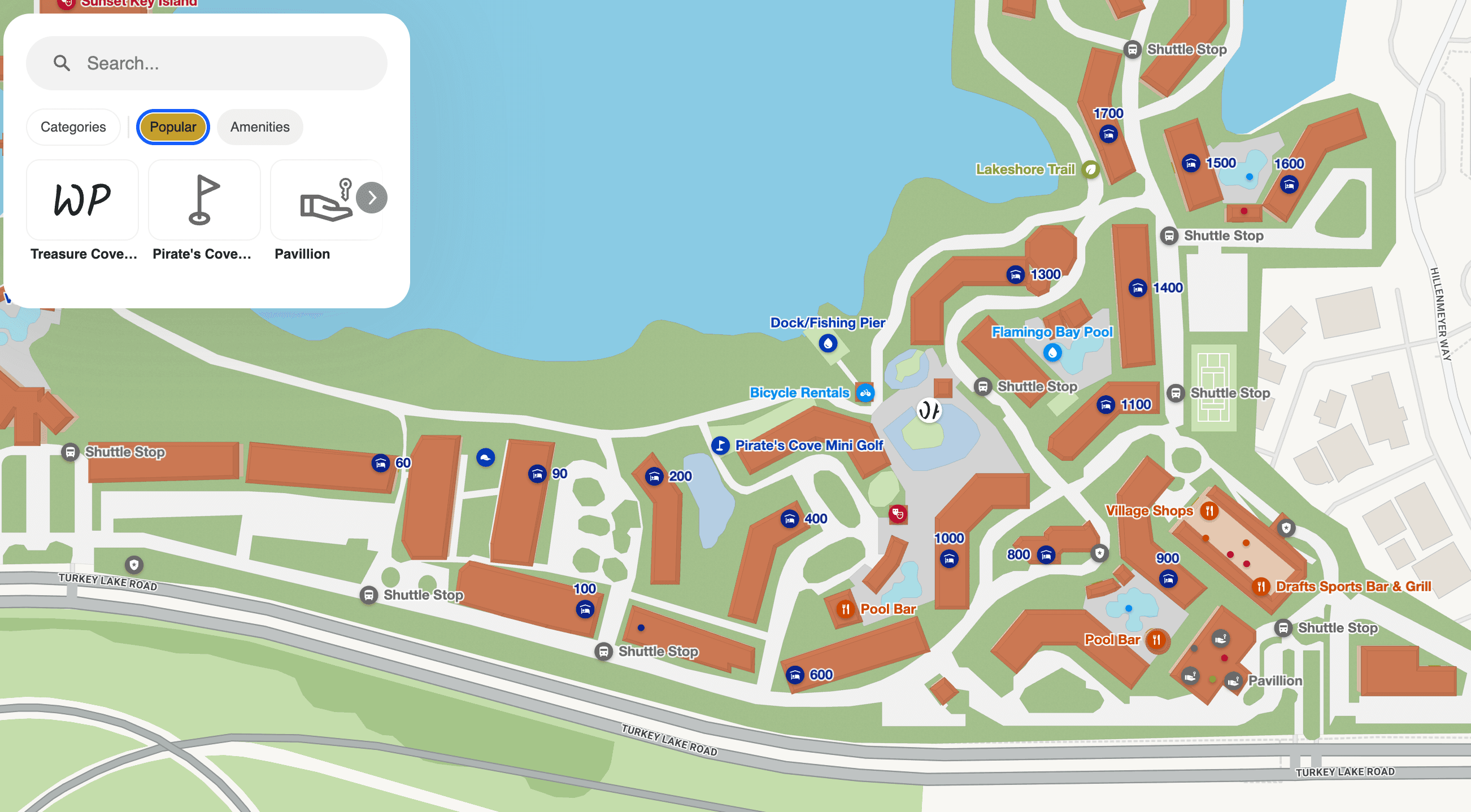 Westgate Lakes Resort and Spa map
